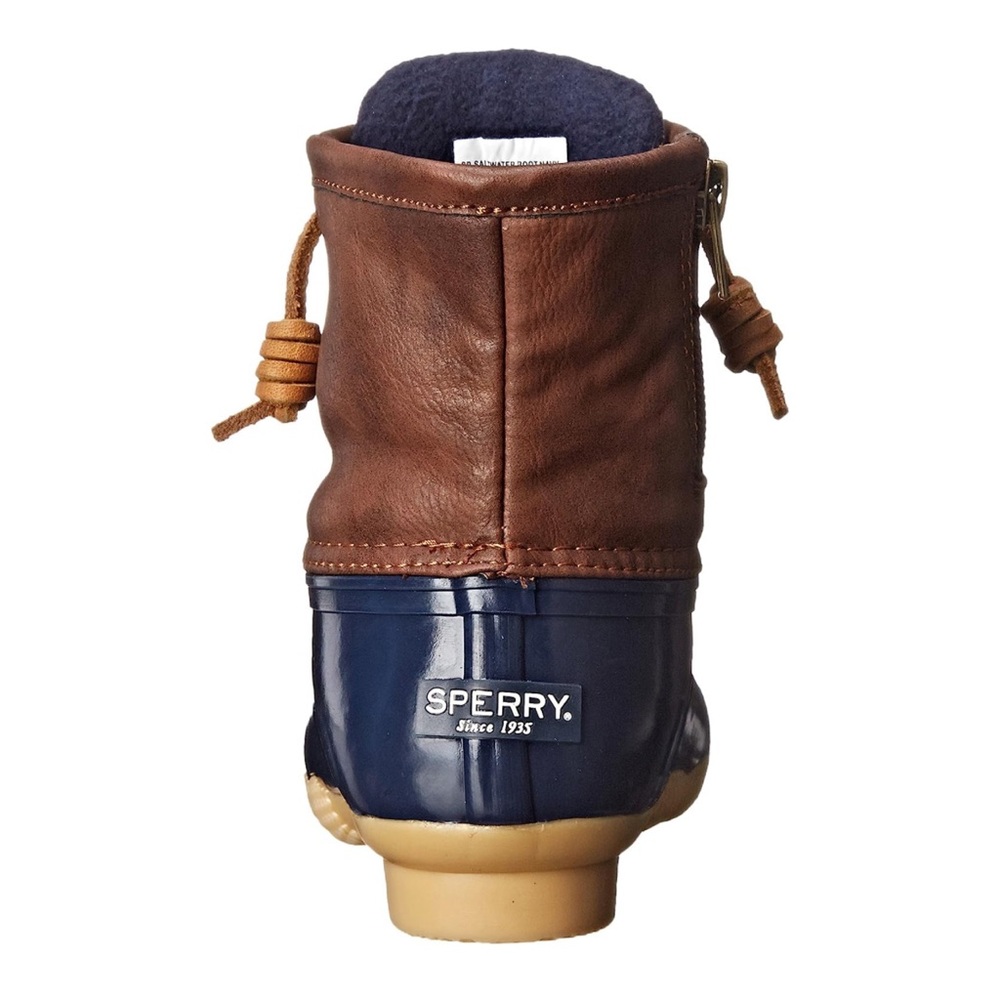 New In Box Sperry Saltwater Rain Boot, Navy, Size 6 Big Kid - Picture 3 of 9